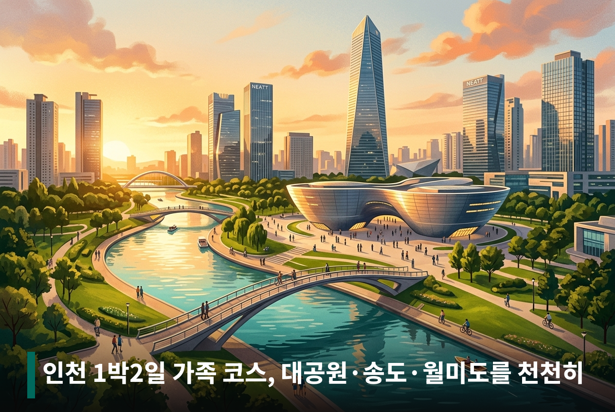 인천 1박2일 가족 코스, 대공원·송도·월미도를 천천히